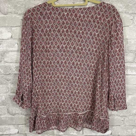 Fatface Ruffle Print Top - Picture 3 of 6